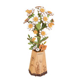 Rolife Rowood Chamomile DIY Wooden Flower 3D Puzzle